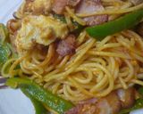 リメイク・豆腐ハンバーグ→スパゲッティー作り方5写真