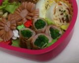 お弁当♥ほうれん草くるくるベーコン巻き作り方5写真