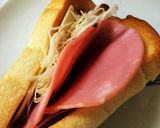 簡単朝食☆ハム＆チーズトースト作り方6写真