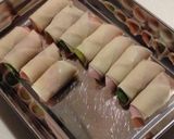 あまった餃子の皮で☆アスパラハムロール作り方3写真
