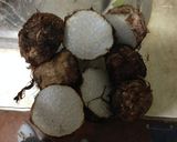 簡単早い、痒くない☆里芋と鶏のおかず煮物作り方1写真
