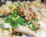 簡単で旨い♡ごま香る♪大粒納豆チャーハン作り方5写真