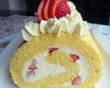 *イチゴ入り☆レアチーズロールケーキ*作り方18写真