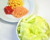 ✿朝に～春キャベツ焼鮭梅の味噌汁風雑炊✿作り方2写真