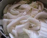 鶏ひき肉と白菜のレンジ蒸し作り方1写真