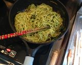 ニラの中華風パスタ作り方13写真