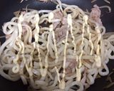 パパッと焼きうどん♡ポン酢マヨ作り方4写真