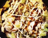 お好み焼き風キャベツの蒸し焼き作り方8写真