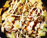 お好み焼き風キャベツの蒸し焼き作り方8写真