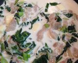 小松菜のクリームパスタ作り方3写真