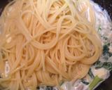 小松菜のクリームパスタ作り方4写真
