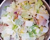 キャベツと豚バラの酒蒸し炒め作り方2写真