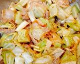 キャベツと豚バラの酒蒸し炒め作り方5写真