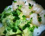 痩せるぞ！アボカドとホタテの黒胡椒丼作り方3写真
