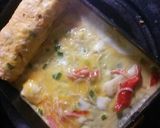 *カニカマとねぎの卵焼き*作り方2写真