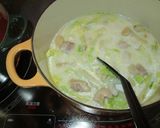 簡単☆白菜と鶏もも肉のクリームスープ☆作り方4写真