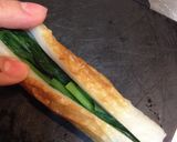 お弁当に♪ほうれん草ｉｎ竹輪の卵焼き作り方3写真