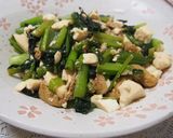 小松菜と揚げの豆腐炒め煮作り方4写真