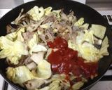 豚肉と春キャベツのトマト炒め作り方4写真
