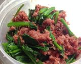 ほうれん草とコンビーフでレンチン朝ごはん作り方3写真