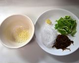 【ダイエット】もずくと春雨の即席スープ♪作り方1写真