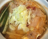 キムチ鍋 verオクラ作り方3写真
