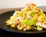 簡単！市販の素不要でパラパラレタス炒飯作り方14写真