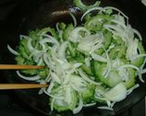 アジアンゴーヤ焼きそば作り方4写真
