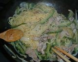 アジアンゴーヤ焼きそば作り方7写真