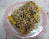 超簡単♥ちくわの卵とじ♥お好み焼き風作り方8写真