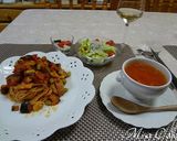 ベーコンと野菜のトマトソースパスタ作り方8写真