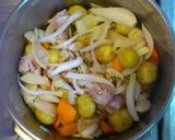 新じゃが☆竹の子☆鶏もも肉の春沢山煮物★作り方5写真