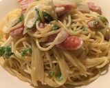 牛乳で作る簡単あっさりクリームのパスタ作り方7写真