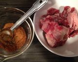 牛リブ肉と牡蠣のカレーライス♡作り方1写真