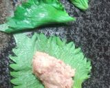 簡単☆糖質制限 大葉が餃子の皮！シソ餃子作り方2写真
