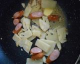 タケノコと春キャベツとウインナーのパスタ作り方8写真