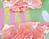 お洒落！豚コマで作る甘酢ステーキ作り方1写真
