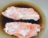 お洒落！豚コマで作る甘酢ステーキ作り方2写真