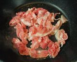豆腐と豚肉のキムチ炒め（温玉・グラタン風作り方3写真