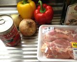 鶏肉とパプリカのトマト煮込み作り方1写真