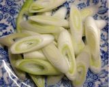簡単♪水菜のあっさり中華風スープ作り方1写真
