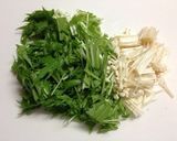 簡単♪水菜のあっさり中華風スープ作り方2写真