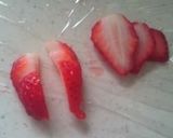 イチゴで金魚♪作り方3写真