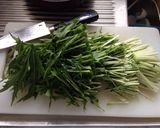 超かんたん！水菜の卵とじ作り方1写真