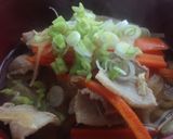 栄養たっぷり☆豚ばら肉うどん作り方7写真