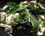 小松菜と豆腐のとろとろ〜(๑´ڡ`๑)作り方2写真