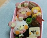 幼稚園 お弁当 キャラ弁*うさぎ作り方5写真