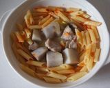 リメイク＊煮物でトマトペンネチーズ焼き作り方3写真