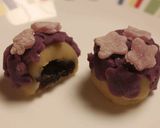 和菓子 (あじさい)作り方16写真