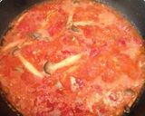 旨味たっぷり鮭中骨水煮缶のトマトパスタ作り方6写真